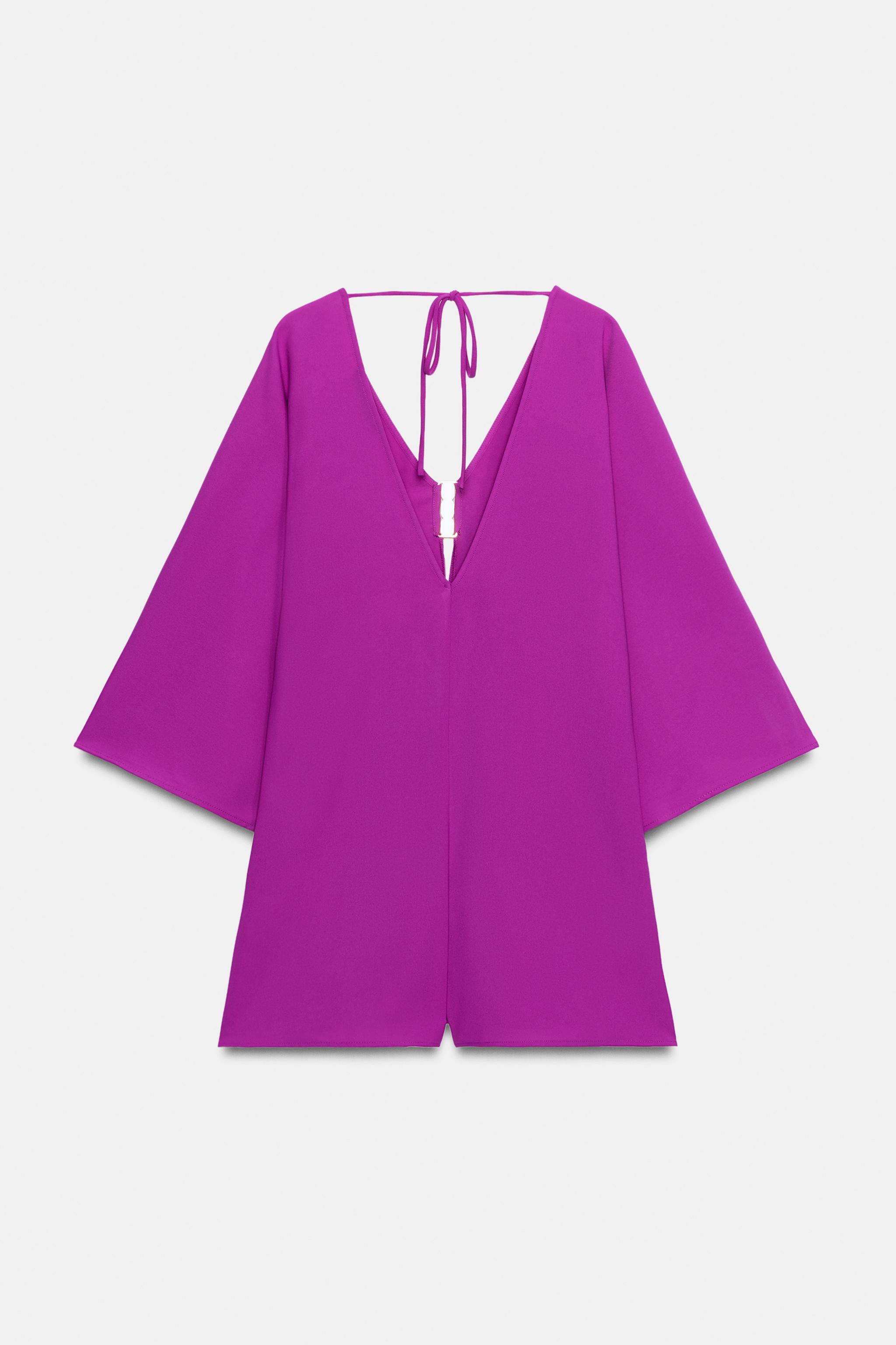 SHORT JUMPSUIT WITH WIDE SLEEVES